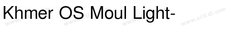 Khmer OS Moul Light字体转换